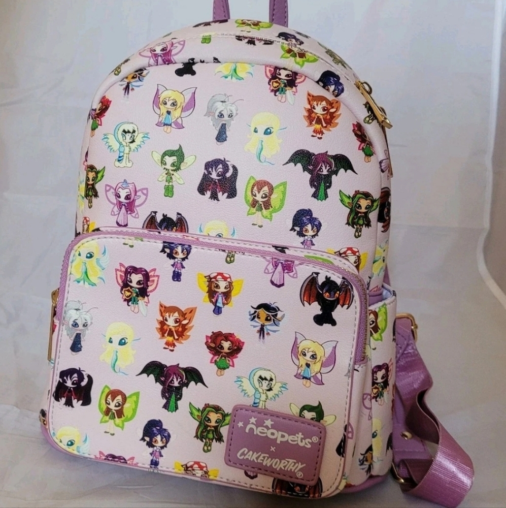Faerie Doll Neopets X Cakeworthy Mini Backpack All Over Print Neopet Y2K